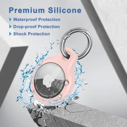 TPU Cover for Apple Air tag Holder with Keychain Protective Shell Tracker Accessories Anti-scratch Sleeve For Apple Air tag Case - Image 5