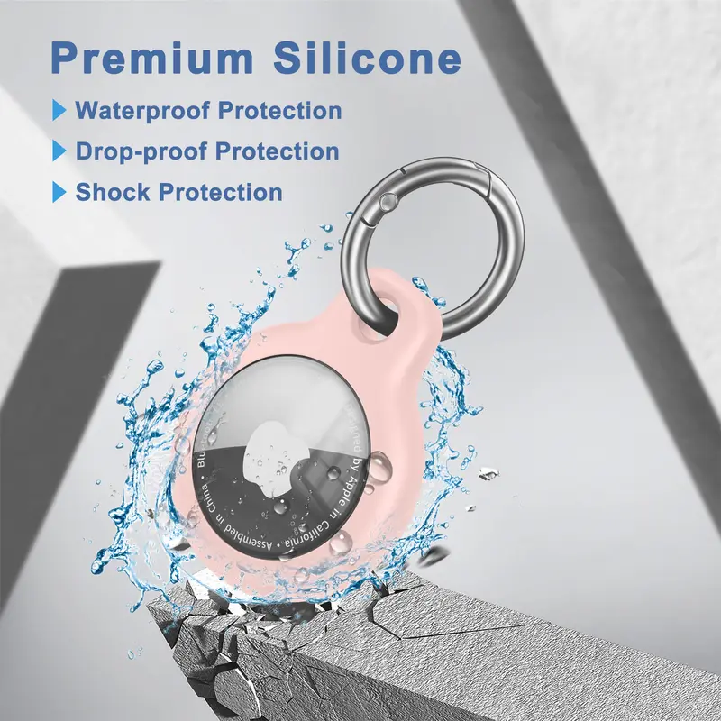TPU Cover for Apple Air tag Holder with Keychain Protective Shell Tracker Accessories Anti-scratch Sleeve For Apple Air tag Case - Image 5