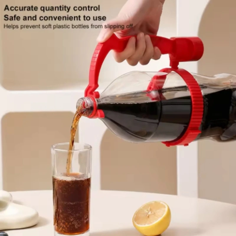 1/4pcs Beverage handle soda water beverage bottle plastic handle (with bottle opener function) Cola handheld pouring handle