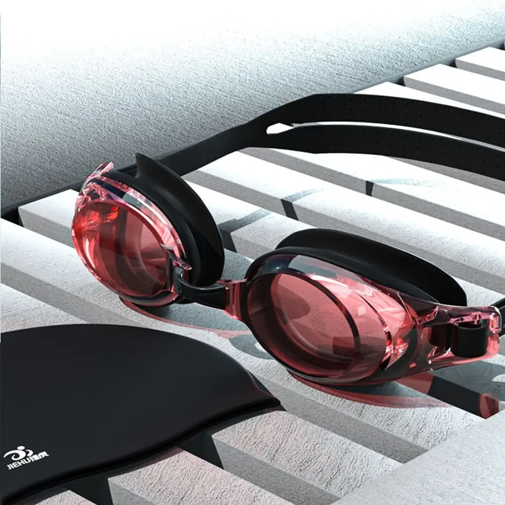 Anti-fog Swim Goggles 0~-9.0 Quick Adjustable Nearsighted No Leakage Silicone Mirror Frame