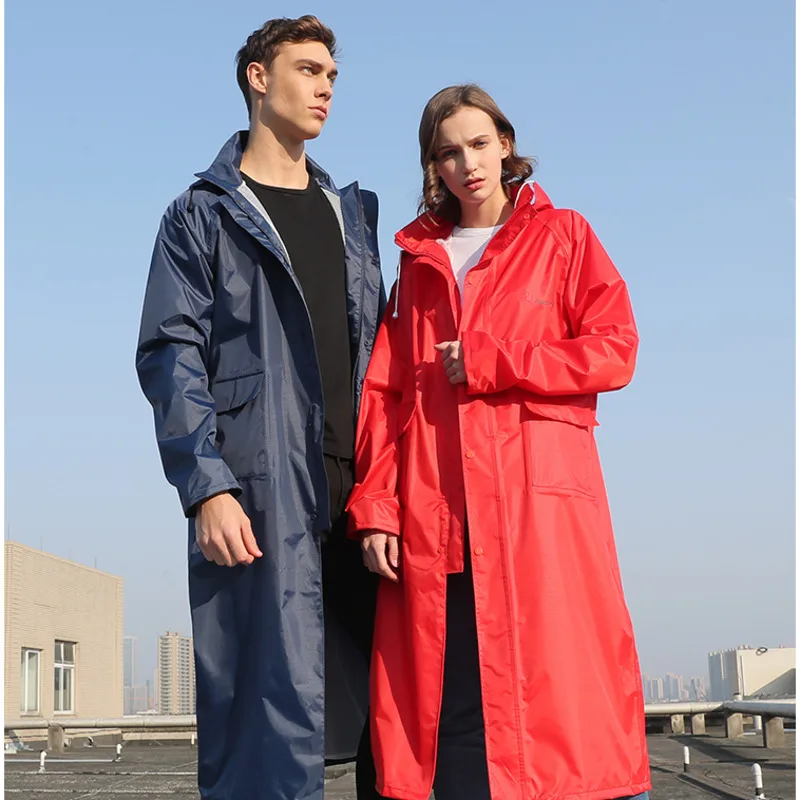 

Men And Women Long Rain Coat Whole Body Waterproof Rain Cover Slim Body Conjoined Rain Clothes Many Multicolor Rain Cloak