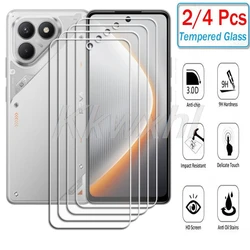 Premium 9H HD Tempered Glass Screen Protector Film, 2 - 4 Pack for 2 Pieces (Tecno Pova 7 Neo)