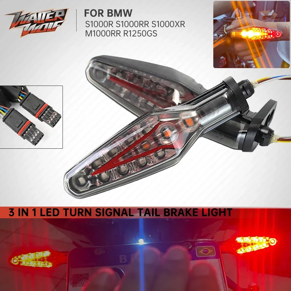 For-BMW-R1250GS-S1000RR-M1000RR-LED-Turn-Signal-Light-Tail-Brake-Stop ...