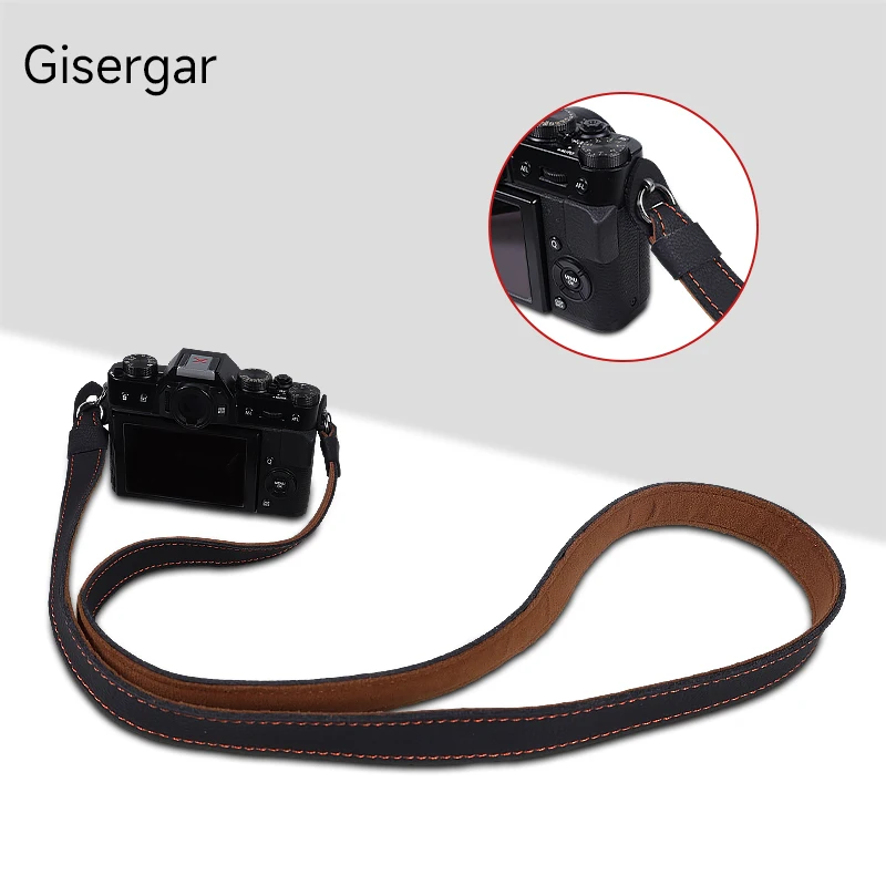 후지 DSLR 미러리스 카메라용 카메라 숄더 스트랩, 가죽 넥 슬링, 퀵 릴리즈 숄더 스트랩, 손목 스트랩