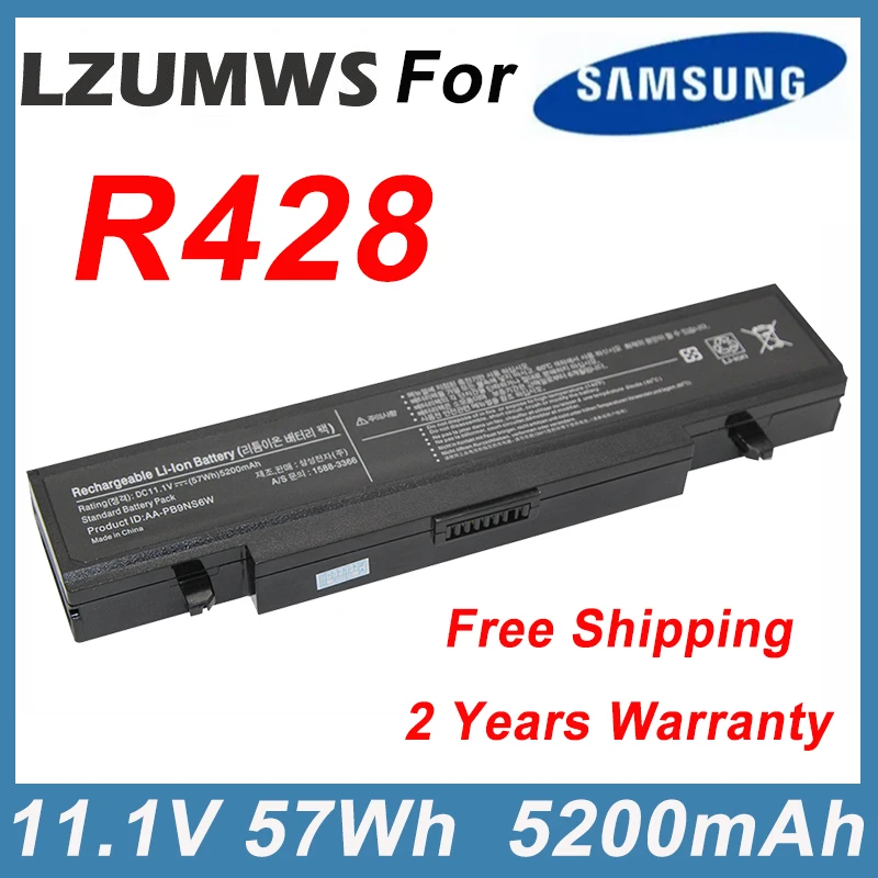 11-1V-57Wh-5200mAh-Laptop-Battery-For-SAMSUNG-NP-R519-R530-R430-R522 ...