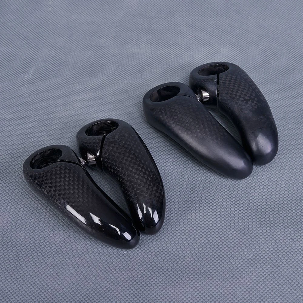 Full Carbon Fiber Bar End MTB Bicycle Handlebar Bar End 1 Pair Small Auxiliary Handlebar 22.2mm Mountain Bike Parts