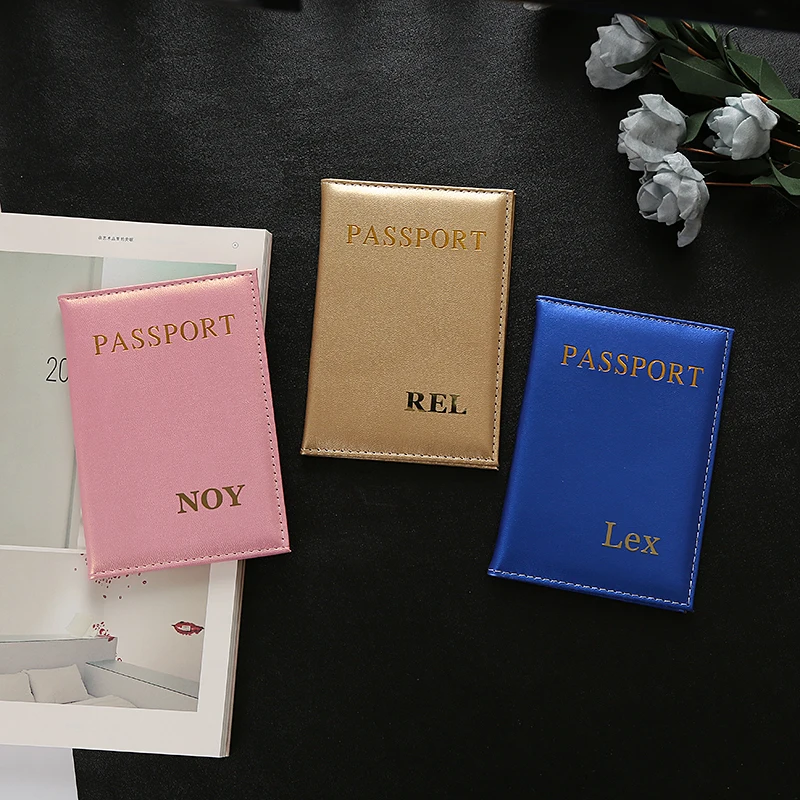Customized Pink Passport Cover for Women – Personalized Travel Accessory for Weddings and Special Occasions