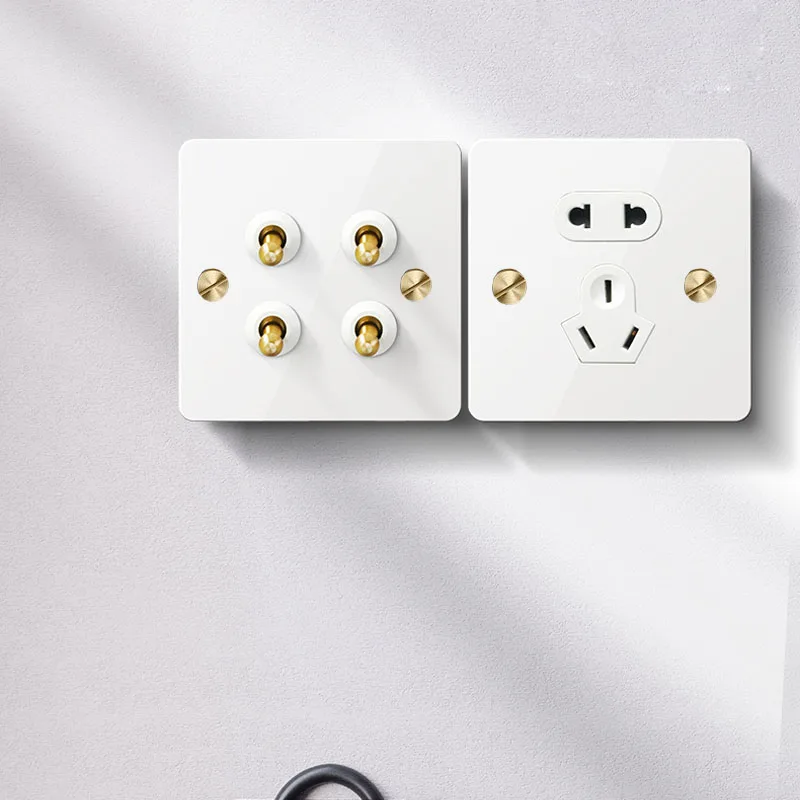 joli mural interdit avec levier lampe panneau en acier prise usb