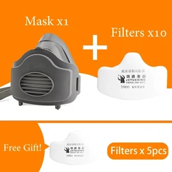 Premium Reusable Dust Proof Respirator Mask with Filters for Enhanced Safety and Daily Protection (3200 Mask 10 filters)