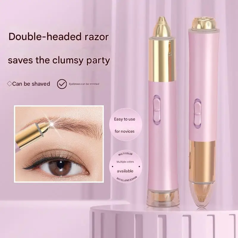 Electric Eyebrow Trimmer-Rechargeable Multi-Purpose Hair Remover for Women Men, Portable Nose & Facial Trimming Tool