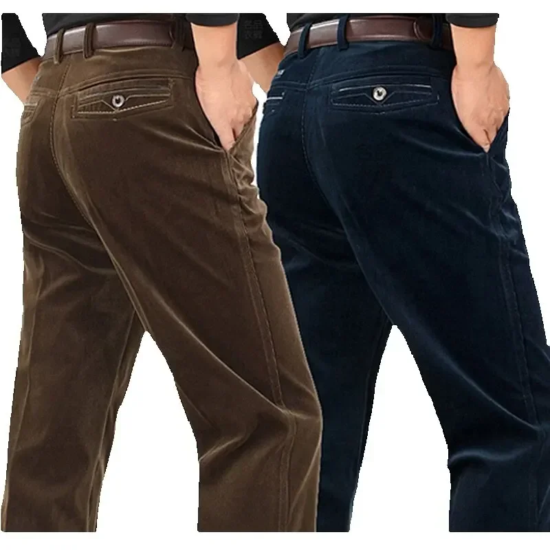 Corduroy pants loose joggers middle-aged men dad installed in autumn and winter men's casual Trousers for men streetwear,casual pants,corduroy pants