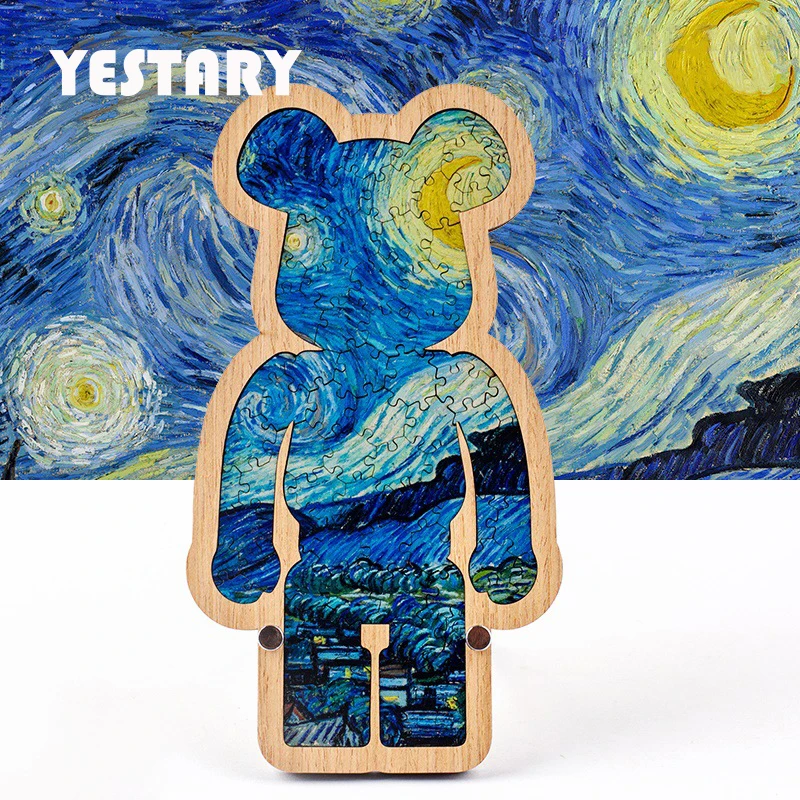 

YESTARY Bear 3D Wooden Puzzle Toys Brain Tease Jigsaw Puzzle Toy Board Games Ten Level Difficulty Puzzle Toy For Adults Kid Gift