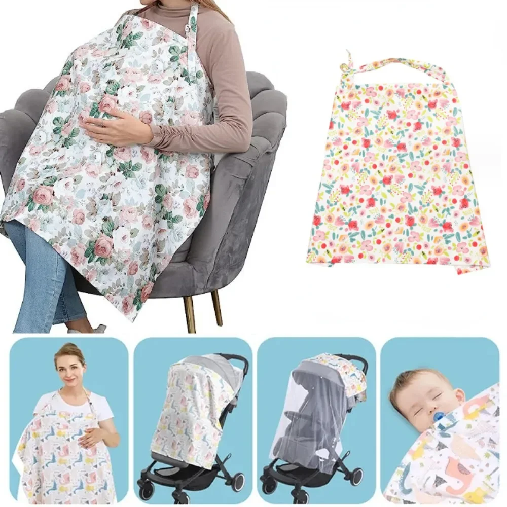 

Mother Outing Breastfeeding Cover Cotton Baby Feeding Nursing Covers Adjustable Privacy Breastfeeding Apron Stroller Blanket