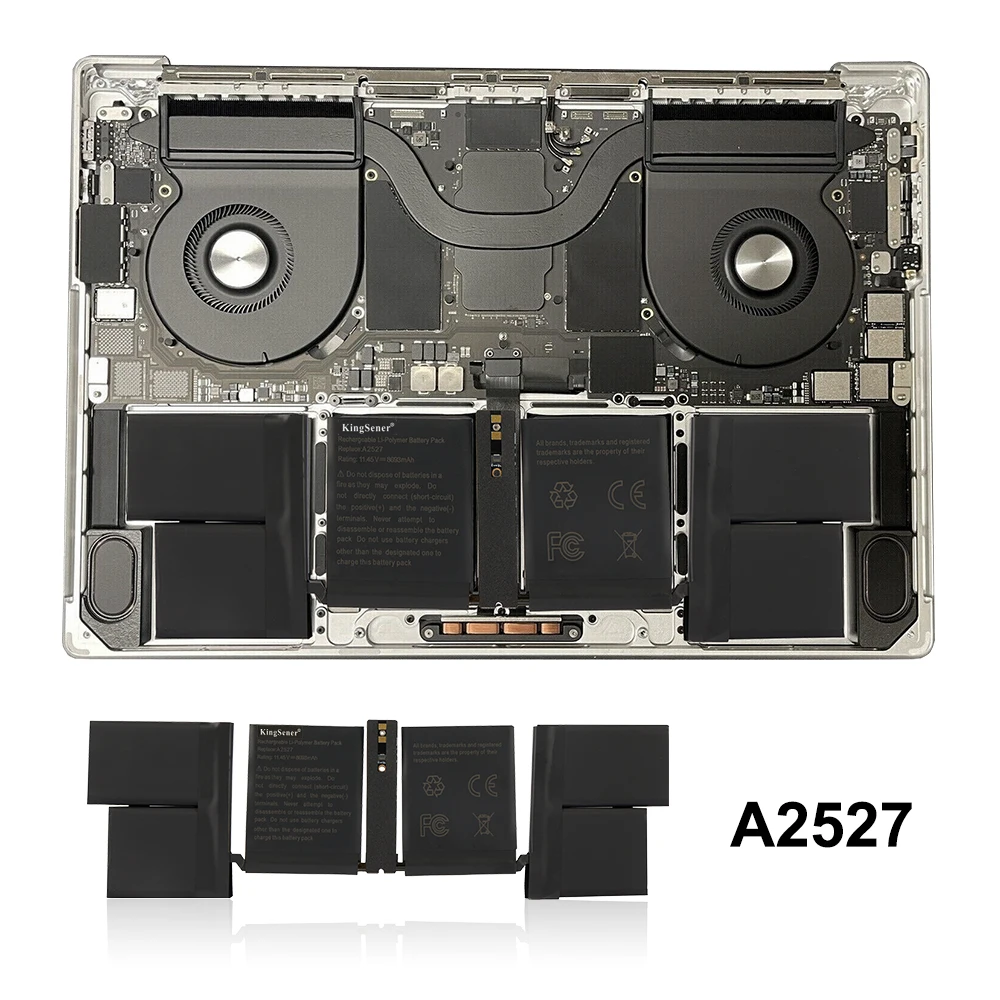 Kingsener-Apple Macbook Pro用バッテリー,a2527,16インチ,a2485