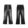 2025 Spring New Autumn/Winter Wash Water Printed High Quality looped Cotton Hoodie Set for Men and Women 5