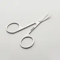 Safety Tip  Durable Nail Eyebrows Eyelash Trimmer Stainless Steel Small Grooming Scissors Portable   for Gift 1