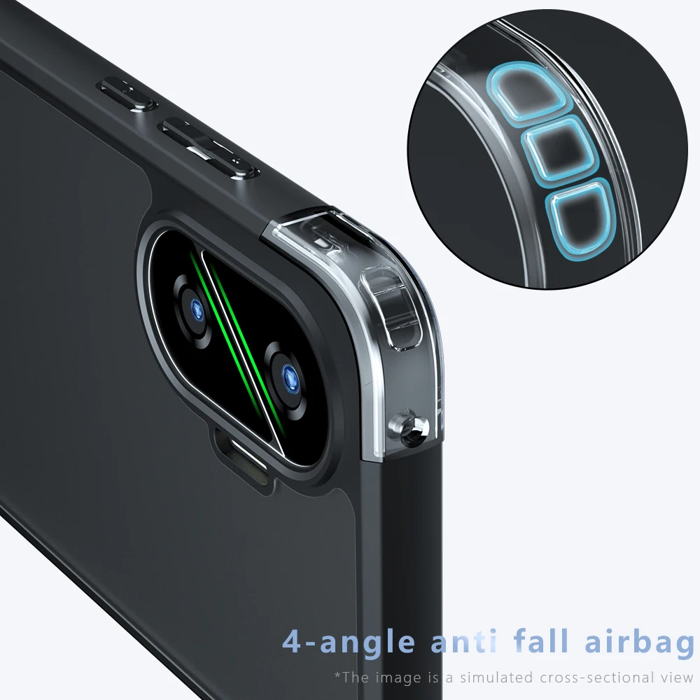 Luxury Matte Magnetic Back Cover with Magsafe Wireless Charging Compatibility