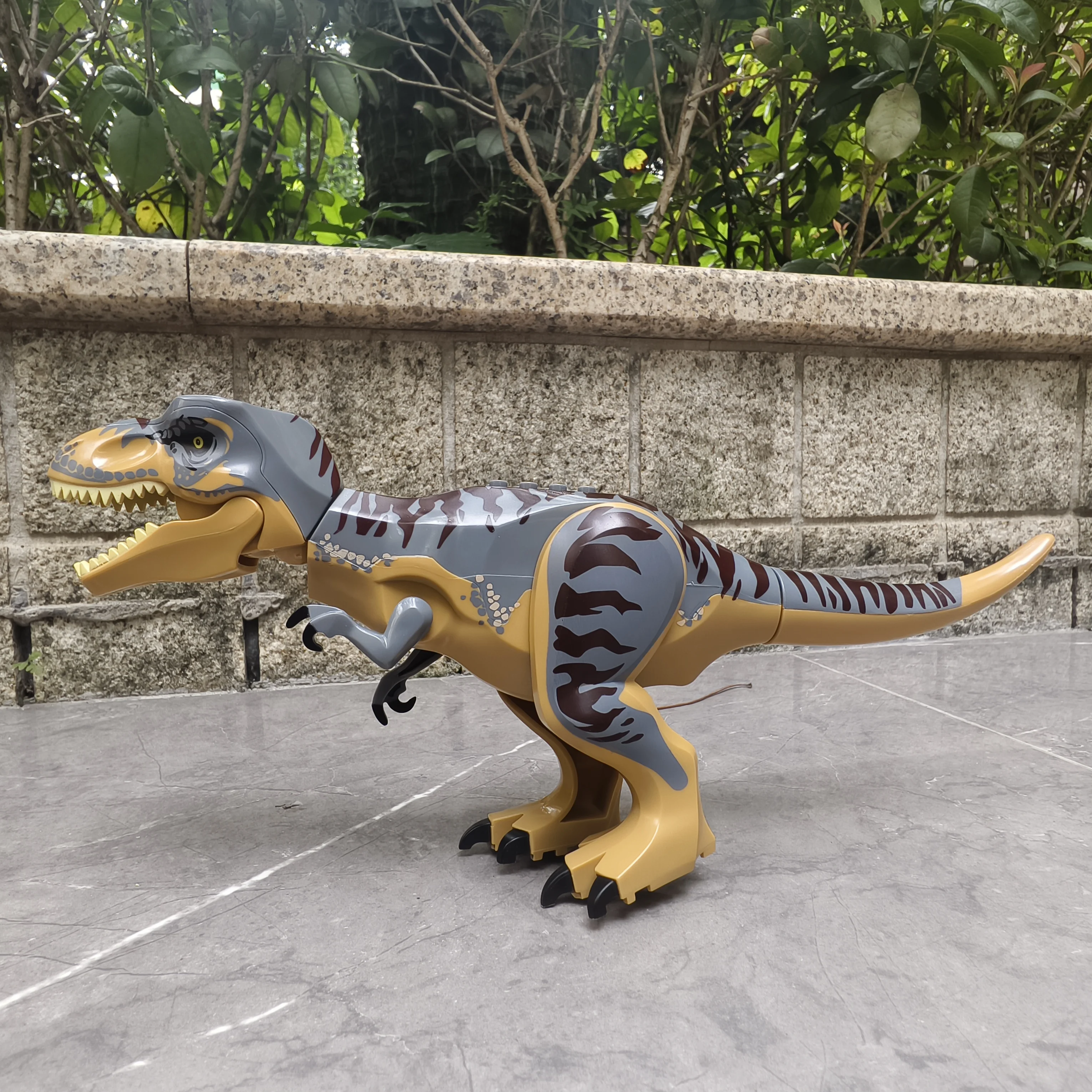 Chinesischer DIY Jurassic Niedlicher Dinosaurier Carnotaurus Baustein-Bausatz, Lernspielzeug für Kinder, Geschenke – Detail 9
