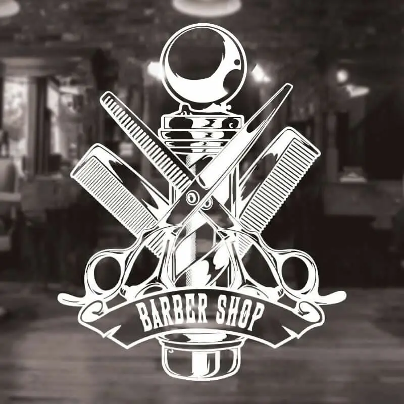 Stylist Hair Salon Vinyl Wall Decal Hairdresser Barber Shop Window Door Store Recruit Personalized Decorative Sticker Mural Gift