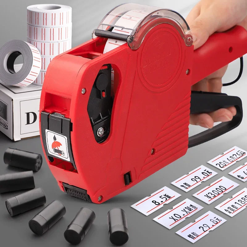 Description Picture 2 of itemMX-5500 8 Digits Handheld Price Tag Gun with 1 Ink Coding Machine Price Label Gun for Retail Stores Supermarket $ € £ ₽ Kg
