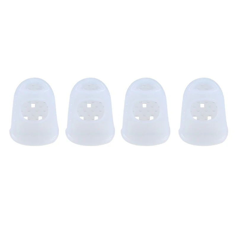 1/5Pcs Finger Silicone Guitar Pressing Finger Covers Thickened Universal Guitar Protectors Wear-Resistant Non-Slip