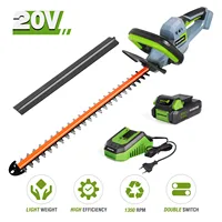WORKPRO 20V Electric Cordless Household Trimmer Hedge Trimmer Quick Charge Rechargeable Electric Trimmer Pruning Saw with Blade 1