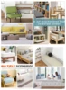 Custom Bench Cushion Chenille Cloth Non-Slip 50D High Density Cushion Swing Balcony Sofa Seats Washable Cushion Garden Cushion 2