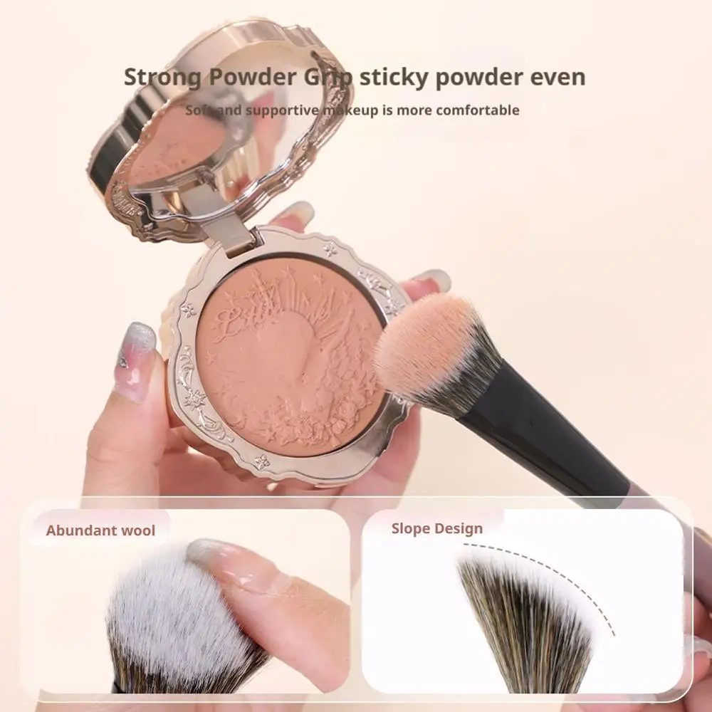 1/3/5PC 소프트 브리슬 블러쉬 브러쉬 휴대용 파우더 블러쉬 페이스 컨투어 메이크업 화장품 도구 여성용 초보자용