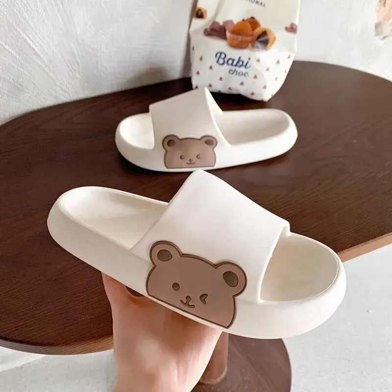 Women's Sandals And Slippers Thick Soles Cute Cartoon Quick Drying Slippers Outside Indoor Soft Bathroom slippers sandals