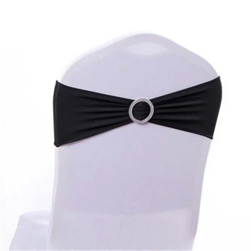 10Pcs Elegant Chair Bowknot Ribbon Decors Modern Wedding Decoration Buckle Vintage Back Cover High Elastic Chair Sash Bow Home