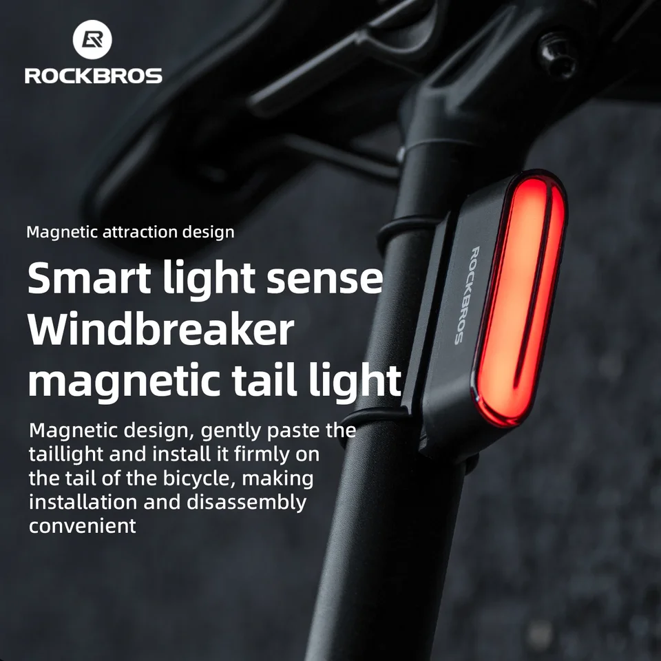 ROCKBROS Smart Start-Stop Fanale posteriore per bici Fanale posteriore
