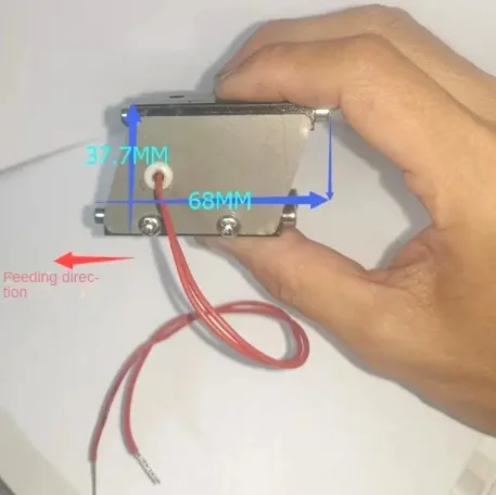 Micro Feeder Direct Vibrator Vibrator 12v24v2v Screw Machine Height 37.7mm Length 50mm