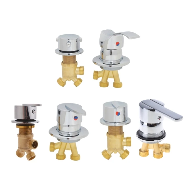 Unique Brass Water Mixers Valves Bathtub Conveniently Control Water 1/2" Faucets Switches Faucets Control Valves Home 1
