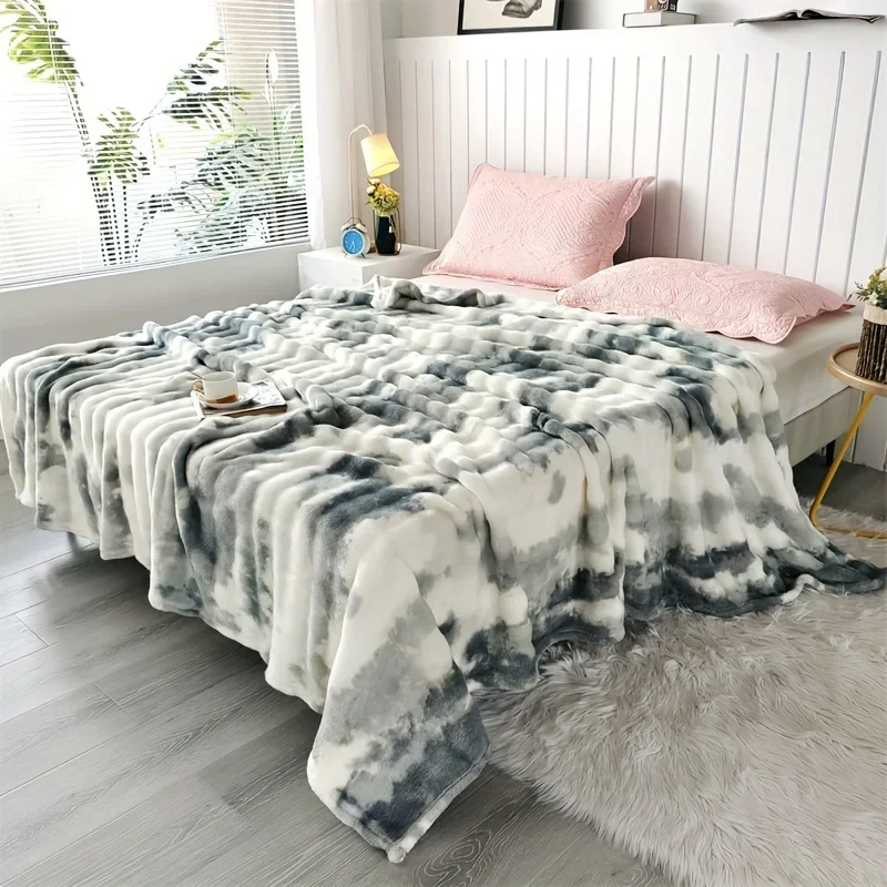 Faux Rabbit Fur Throw Blanket 2
