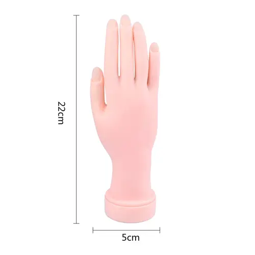 Soft Flexible Flectional Mannequin Nail Art Practice Tool Fake Hand for Training And Painting in Nail Salon - Image 5