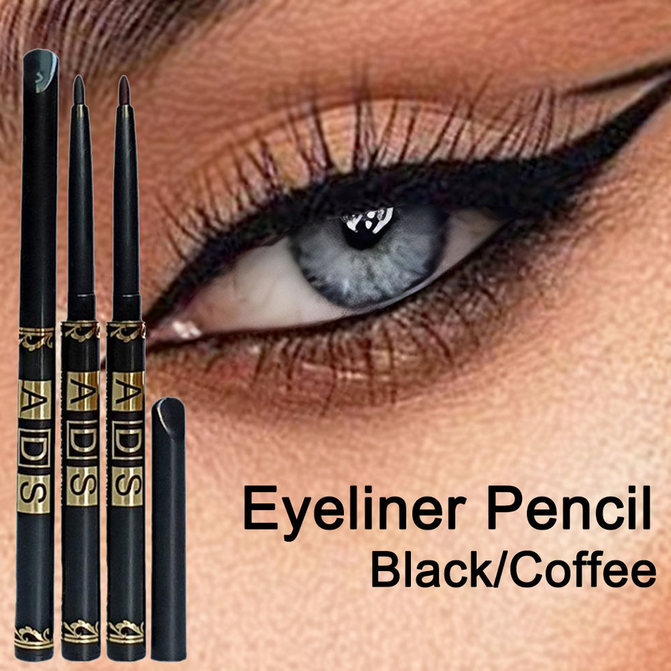 Quick-dry Eyeliner Pencil Smooth Matte Eye Liner Sweatproof & Smudge-Proof Easy Twist Application for Flawless Eye Makeup Tool