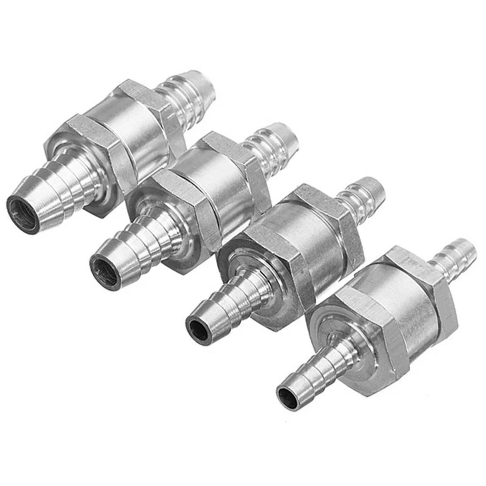 One Way 6/8/10/12mm Valves Aluminium Non Return Valve Fuel Oil Gas Check Valve for Car Automobile Oil Water Pumps