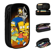 The S-Simpsoned Pencil Case Fun Pen Bag for Student Large Storage Students School Zipper Pencil Box 1