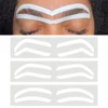2024 Disposable Eyebrow Design Stencil Eyebrow Tint Airbrush Auxiliary Sticker for Brows Shaping with Single EyebrowsType Option 1