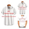 New Customized Men's Shirts Summer Hawaiian Short Sleeve Women 3D Custom Design Tops T-shirt Factory Outlet Oversize 1
