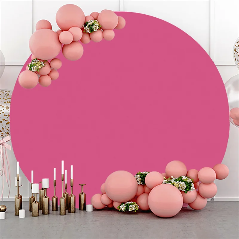 Round Solid Color Backdrop Cover Custom Background Baby Shower Childrens Birthday Decoration Party Backdrops Supplie