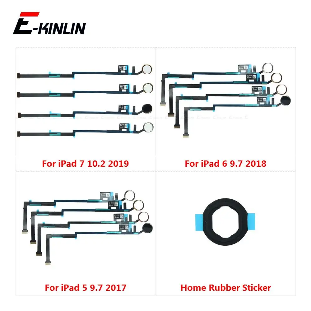 Touch Id Fingerprint Connection Sensor Scanner Connector Flex Cable Per Ipad 5 6 7 8 9 9.7 10.2 Pollici Tasto Di Ritorno Domestico