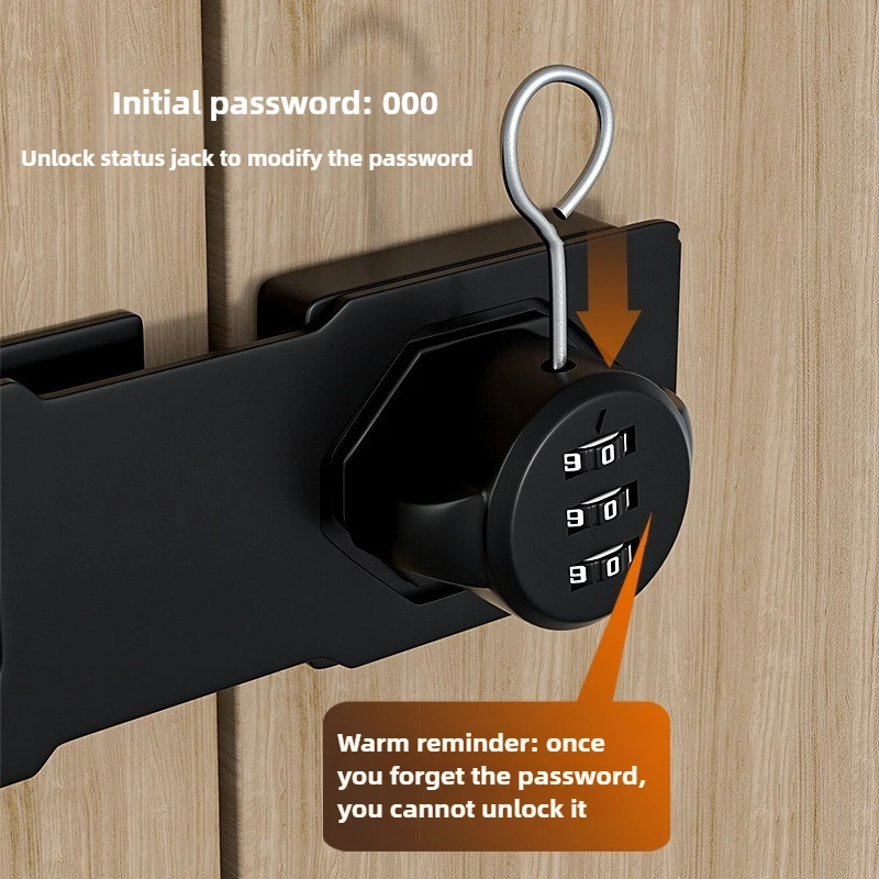Combination Padlock Security Cam Lock Anti-Theft 1000 Group Password Drawer Cabinet 1PCS