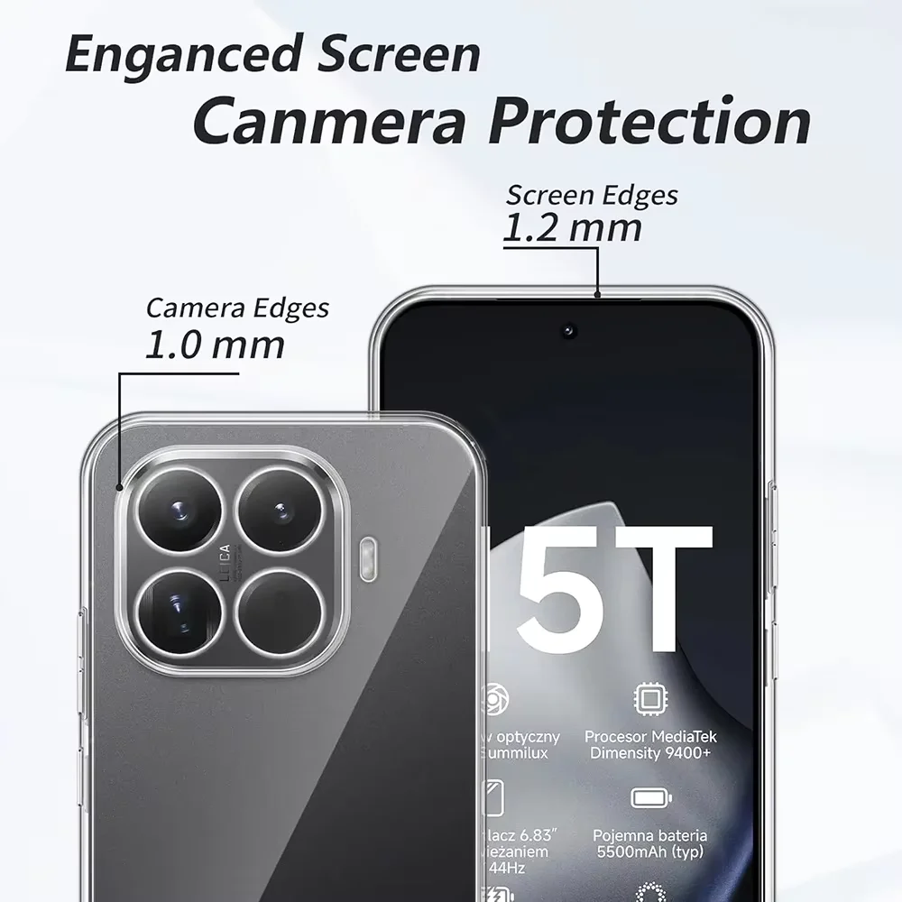 Ultra Thin Clear TPU Silicone Phone Case Cover