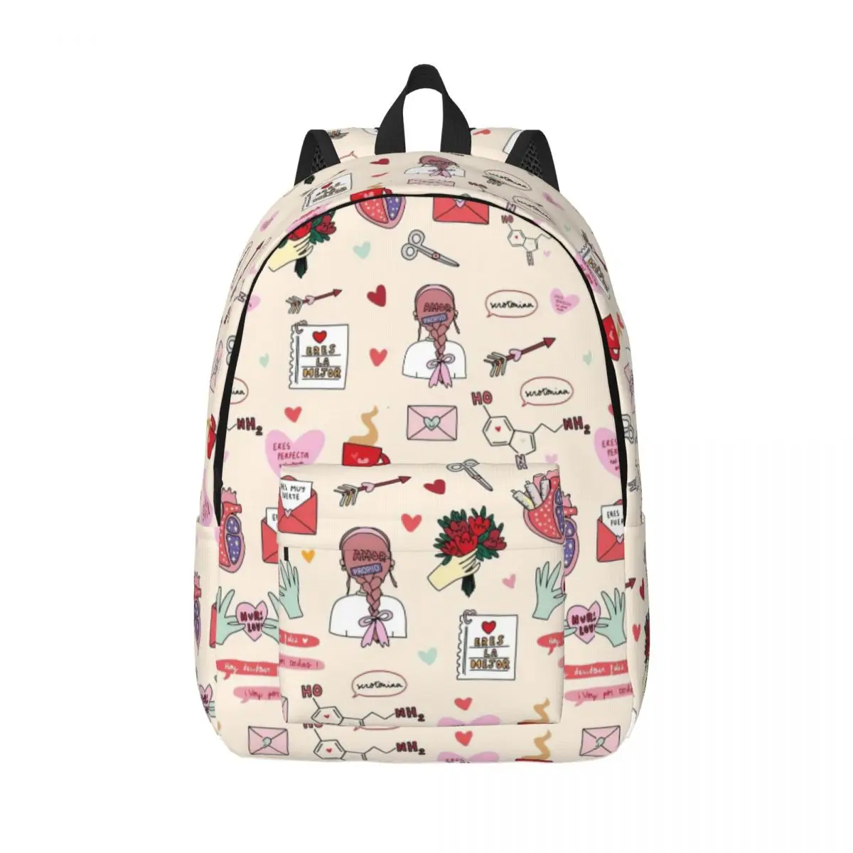 

Enfermera En Apuros Nurse Medical Doctor Backpack for Men Women Fashion High School Business Daypack Laptop Shoulder Bag Sports