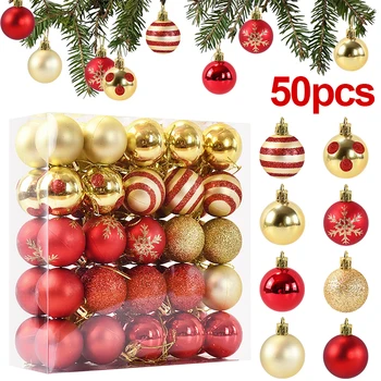 Boules de Noël 50pcs – déco sapin et fête maison 2025