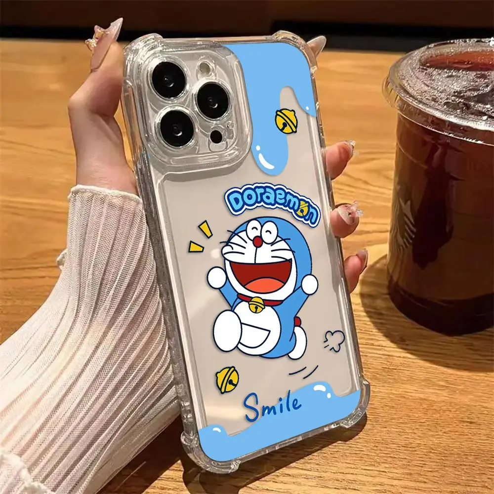 Transparent Cartoon D-Doraemon Cat Phone Case Cover