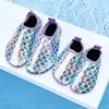Mermaid Scale Girls Aqua Shoes Summer Bling Children Beach Swimming Shoes New Princess Anti Slip Soft Toddler Kids Slippers 3