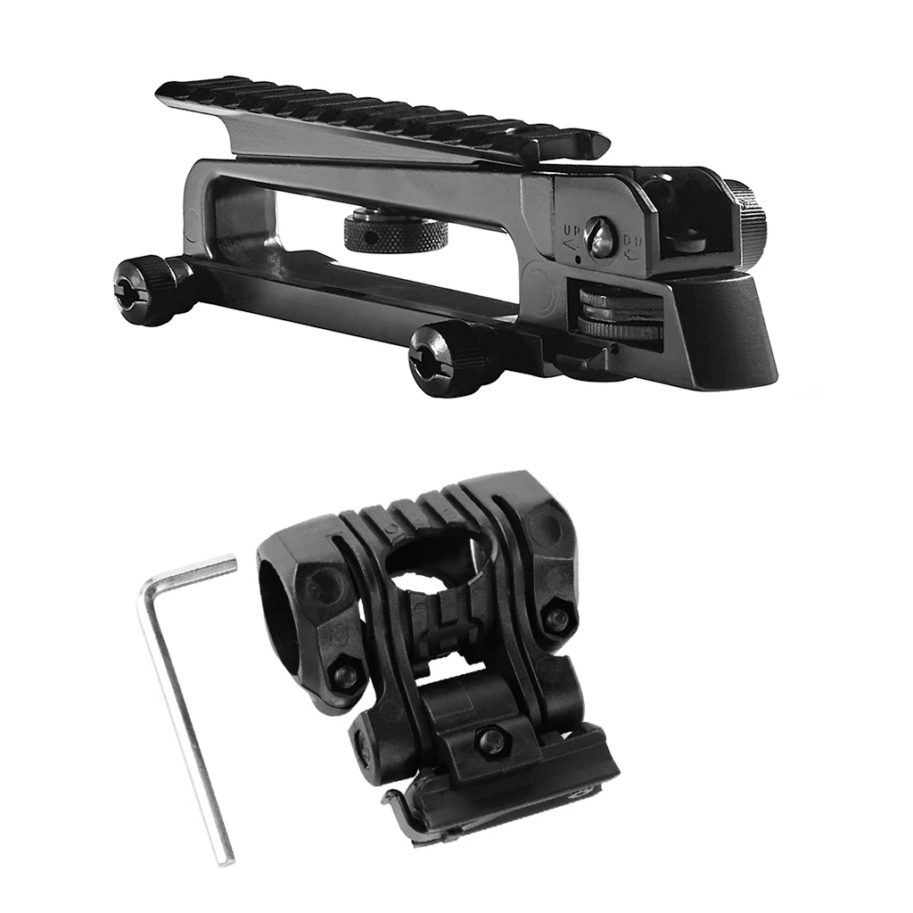

Tactical hunting rail for 20mm with Flashlight Clip Mount Airsoft Gear Adjustable All metal material