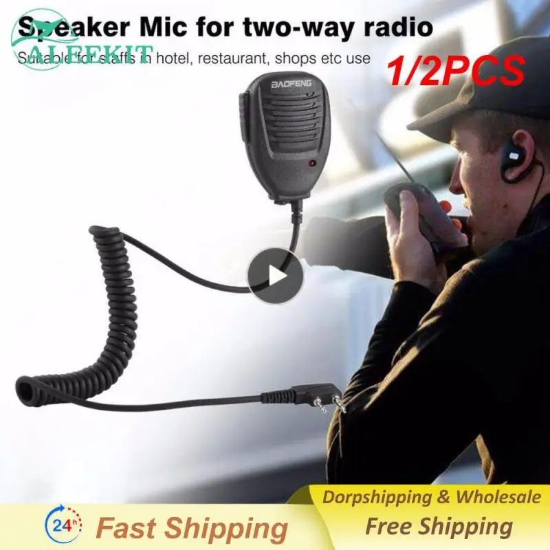 

1/2PCS BaoFeng Walkie Talkie 50km Microphone Speaker For Baofeng UV-5R BF-888S Midland Radio Communication Accessories